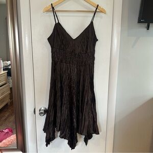 TWO OF US New York Y2K Fairy Midi Dress. Size: Large. Color: Brown.